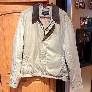 Dockers Men's Light Tan and Brown Jacket